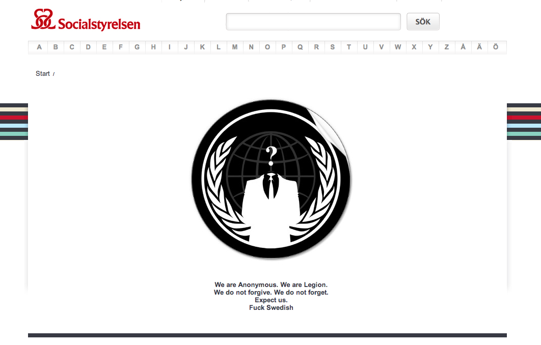 hemsidor hackade